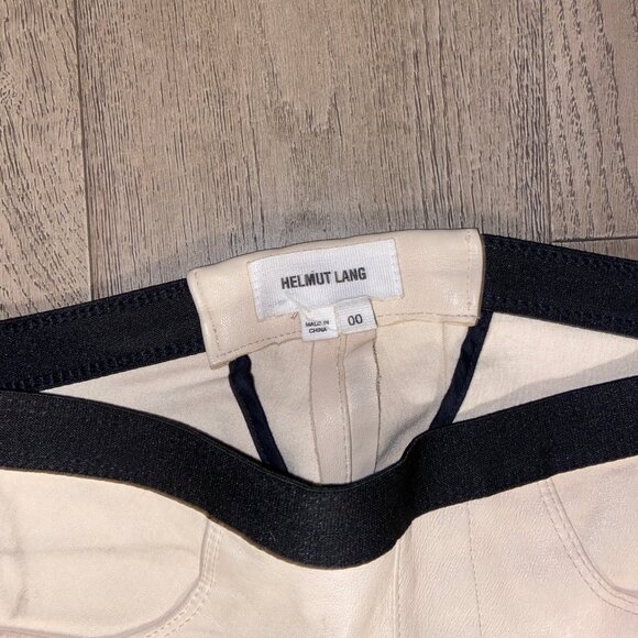 Helmut Lang Plonge Skinny Fit Leather Pants 00 - Picture 5 of 6